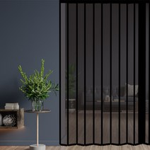 이케이몰 홀딩도어 자바라 편개 투명 브라운 가로사이즈 82cm x 세로사이즈