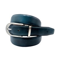 티지스톤 T.Z STONE-TZ1D124BU GOLF 남여공용 블랙왁싱카프 블루 골프벨트, Indigo Blue