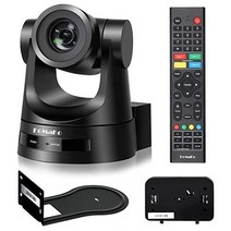 FoMaKo PTZ 카메라 HDMI 20배 광학 줌 3G-SDI IP 라이브 스트리밍 생생한 색상 PoE 지원 교회 서비스 예배 교육을 위한 vMix OBS Wirecast(검정), Black