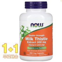 나우푸드 Milk Thistle Extract Silymarin 300mg 베지 200정 2통, 1개, 기본