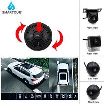 어라운드뷰 후방 사이드 카메라 4 AHD 3D 360 도 서라운드 버드 뷰 시스템 자동차 DVR 후면 녹화 주차, 02 32G