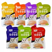 고양이 츄르 파우치 간식 30g 8개 길고양이간식 냥이, 게살