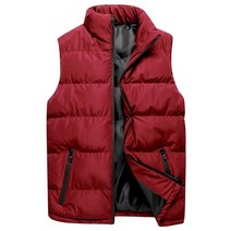 역시즌구스다운 5xl 면 조끼 남성 겨울 재킷 조끼 남자 두꺼운 민소매 코트 남성 패딩