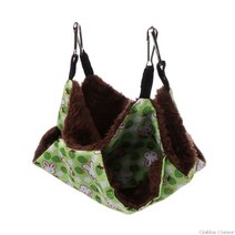 애완 동물 해먹 더블 레이어 부드러운 겨울 따뜻한 친칠라 다람쥐 매달려 둥지 햄스터 수면 침대 작은 애완, 04 A-GN-S