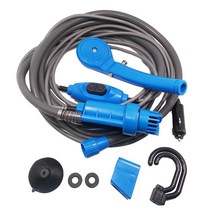 Car Washer 12V Portable Shower Set Electric Pump Outdoor Camping Travel Cleaning Tool, 한개옵션0
