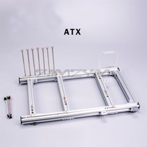 ATX PC 테스트 벤치 알루미늄 합금 컴퓨터 케이스 수냉 오픈 프레임 오버클럭 에어 HTPC 지원 그래픽 카드, 1.은