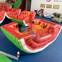 수박 풍선 시소 바이킹 유아 에어 바운스 놀이 가정용, 6인용 수박