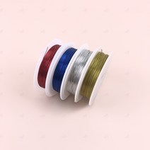 카파 와이어 철사 수공예 화훼 장식 기능사 기사 플라워 디자인 만들기 분재 아트 DIY 꽃 자재 조화 기타 크래프트 구리 쥬얼리 액세서리(파랑 1P)