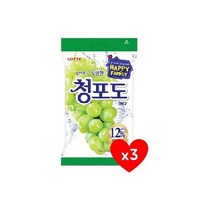 롯데 청포도 캔디 153g 3개 심심풀이 사무실간식 탕비실사탕 유아간식 군것질 졸음방지, 4개