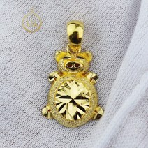 24k 순금 행운 황금 돼지 목걸이 메달 펜던트 여자 3.75g