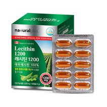 레시틴 대두레시틴 콜레스테롤낮추는영양제 포스파티딜콜린, 60캡슐, 1개, 60정