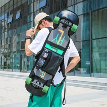 업그레이드된 범용 보드 가방 육상 보드 가방 육상 보드 가방 로드 보드 가방 스케이트보드 백팩 수납가방, 우아한 블랙