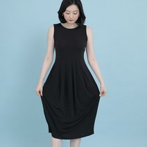 애비뉴투지 엄마옷 여유 민소매 여성 여름 나시 롱 벌룬 원피스 O07161 50대 60대 중년여성