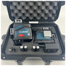 크오민 그린레드 세트 4D 바닥 레이저레벨기 수평기 레이져 수평계