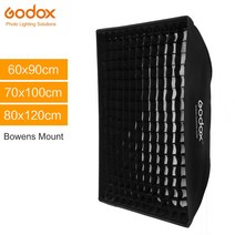 유튜브 스탠드조명판 Godox-휴대용 직사각형 허니콤 그리드 소프트 박스 60X90cm 보웬스 마운트 포함 스, 01 FW60X90CM