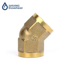 황동 45도 엘보 15A 아답타 수도 배관 부속품, 1개