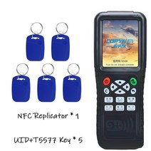 휴대용카드복사기 카드키 NFC RFID 안드로이드 스마트 카드 리더 13.56Mhz 암호화 디코딩 복사기 125Khz T5577 키 IC ID 토큰 복사 프로그래머, [02] Package 1