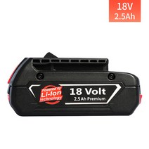 전기 드릴 그라인더 충전기 전기해머 호환 리튬배터리, 보쉬 18v2.5AH