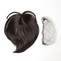 앞머리 볼륨감 가벼운 정수리가발 자연스러운 숱보강, _오렌지브라운