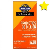 가든오브라이프 프로바이오틱스 유산균 Probiotics 30 0억 미니 식물성 베지캡슐