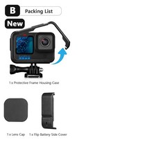고프로호환하우징 방수케이스Vamson-GoPro 11 10 용 보호 프레임 케이스 GoPro Hero 9 블랙 액션 카메라용, 02 B