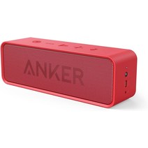 Anker Soundcore 블루투스 스피커 무선 방수 베이스 스테레오 사운드 W/ Alexa, Red