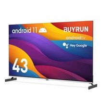 프리즘 바이런 43인치 4K UHD 구글 안드로이드11 스마트TV / ABC43G, 자가설치
