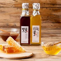 찬들마루 국산 100% 지리산 김일권 토종꿀 2종 선물세트 (때죽꿀 400g+밤꿀 400g)