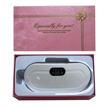 온열복대 배찜질기 스마트 따뜻한 궁전 벨트 월경 난방 패드 릴리프 허리 통증 경련 진동 복부 자극 마사지 전기 허리 벨트, 흰색 상자