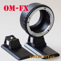후지 필름 FX X XE3/XE1/XPro1/XM1/XA3/XA5/XT1 xt10 xh1 카메라 용 삼각대 스탠드가있는 OM 마운트 렌즈, 한개옵션0
