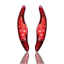 유투카 제네시스GV70 핸들튜닝 리얼카본 패들쉬프트 연장킷 2P, 레드