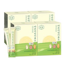 바른 어린이 효소 곡물 발효 유산균 1.5g x 30포 키즈효소, 4박스(120포)