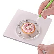 아크릴 턴테이블 케이크 스탠드 주방 과자 만들기 마운팅 테이블 비스킷 쿠키 스탠드 케이크 데코레이터용 회전 테이블