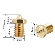 3D프린터필라멘트 3D 프린터 용 0.2mm-1.2mm 하이 플로우 CHT 노즐 1.75mm 필라멘트 V6 클론 황동 구리 헤, 02 1.2mm_01 1PC