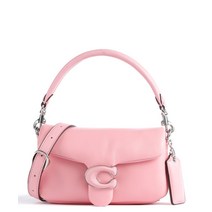 [정품] Coach 코치 필로우 태비 18 크로스바디 백 나파 가죽 로즈 핸드백 사첼백 손목가방