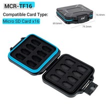 JJC 컴팩트 메모리 카드 케이스 방수 SD 홀더 마이크로 CFexpress A 타입 정리 상자 하드 쉘, [02] MicroSD