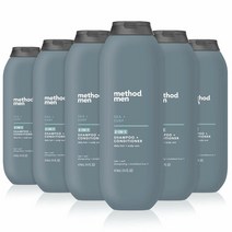 Method Men 메소드 남성 2in1 샴푸 앤 컨디셔너 씨 서프 414ml 6팩