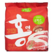 [풀무원] 자연은 맛있다 홍면(4개입)x 8(총32개) 1박스