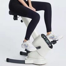 미니 실내자전거 접이식 헬스 간이 헬스 홈트 운동기, 등받이가 없는 화이트 실내자전거 8단계조절