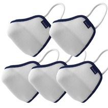 [이온플러스] 5장 묶음 상품 화이트 색상 마스크 숨쉬기편한 항바이러스 필터 교체형 마스크, 화이트 소형 3매, 화이트 소형 2매, 5개, 5개