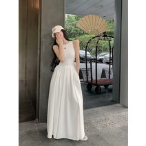 봄 원피스 조끼 드레스 여름 소녀 기질 틈새 스포티 한 드레스의 키가 크고 확장 된 버전