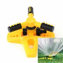 굿마켓 회전 스프링클러 옐로우 골프장스프링쿨러 잔디스프링클러 원예용스프링쿨러 잔디쿨러