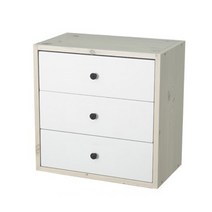 점보 3단 서랍장 400x400x240 mm 공간박스