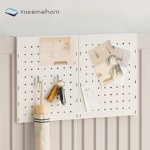 [텍미홈] 스마트 파티션 액세서리 (타공보드+후크), 색상:1.화이트