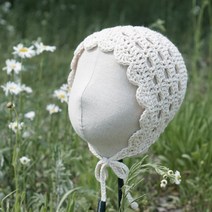 슬로우모먼츠 사계절 데이지 보넷 - 아기보넷 코바늘 보넷 만들기 DIY 키트, 19카키