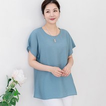 싹쓰리마켓 인견 여성 해피가오리 블라우스-아이스민트