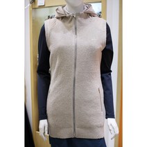 루이까스텔 골프의류 2022 F/W 가을 겨울 상품 여성 롱기장 방풍 후드니트조끼 [이너 별도 판매]
