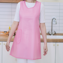 우레탄메쉬원단 원피스방수앞치마, 핑크
