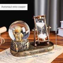 크리스탈 볼 모래 시계 시계 물 레트로 에펠 타워 퀵샌드 빛나는 스노우볼 유리 공 탁상 장식, 5.Gold E