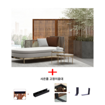 가림막 울타리 방무목 탄화목 테라스 베란다 담장 펜스 사생활보호, 탄화목마른모 90*180